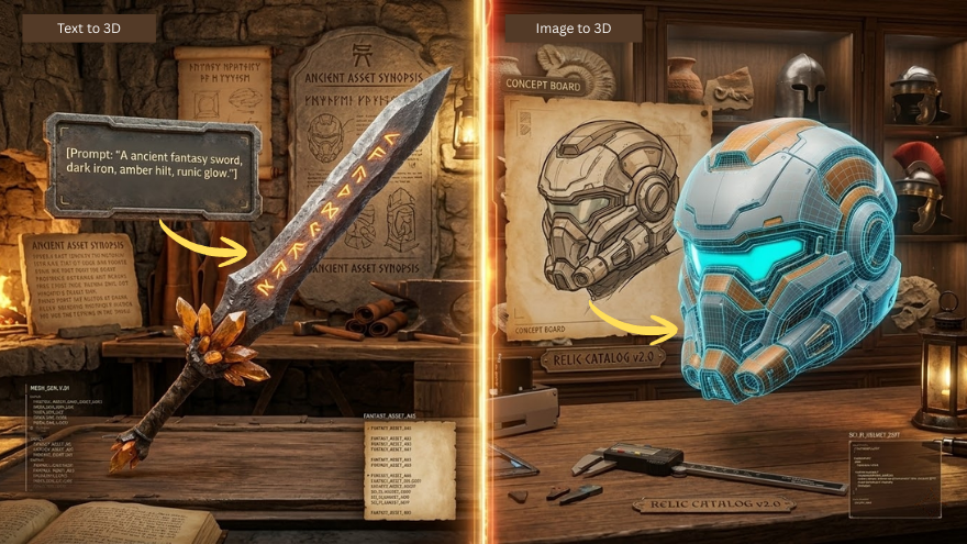 Image to 3D VS Text to 3D