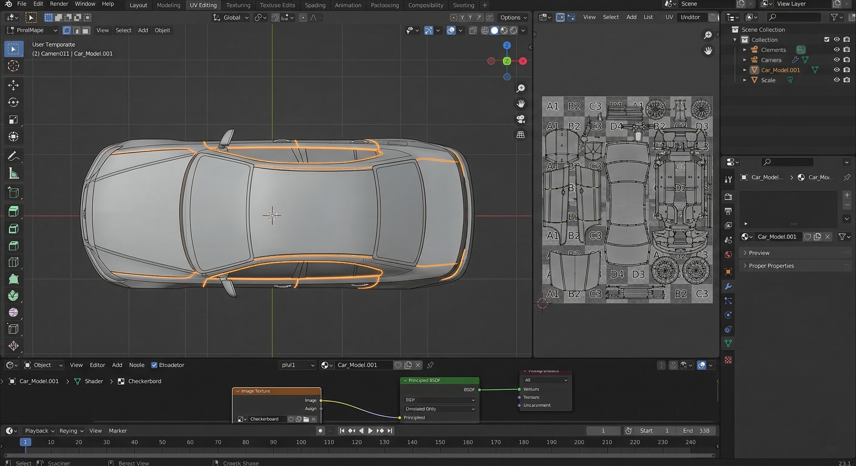 uv map car for Roblox